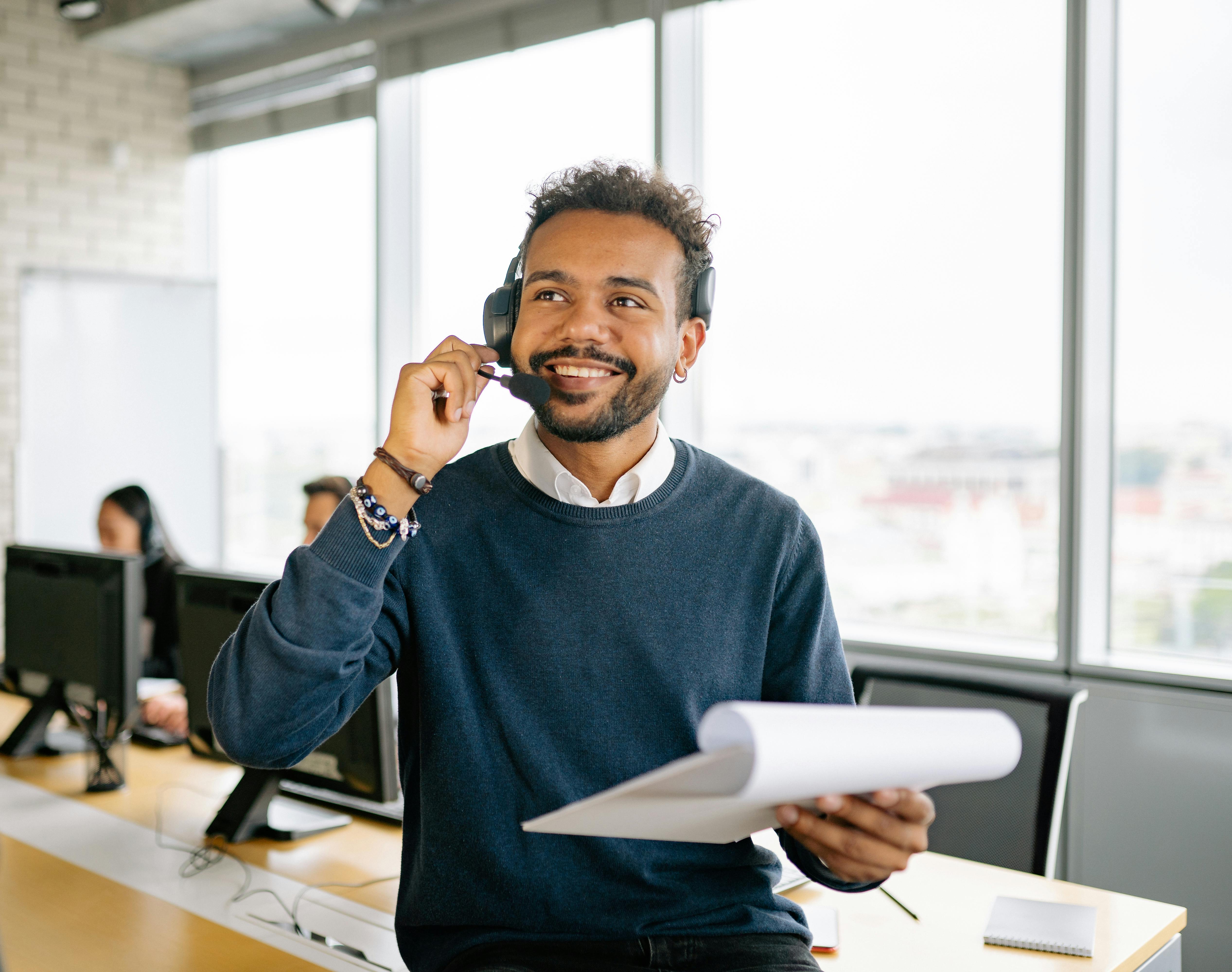 Business professional using a payment card.